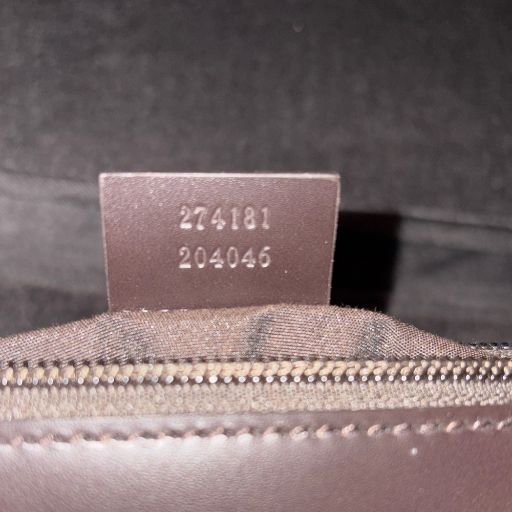 Gucci Brown Canvas and Leather Wristlet - Picture 6 of 8